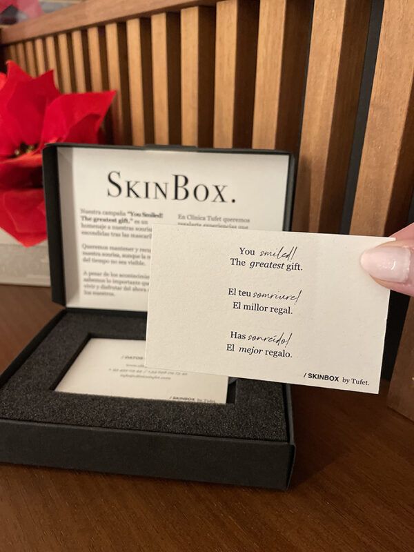 skinbox tarjeta regalo clinica tufet
